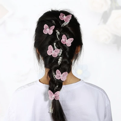 Unique Bargains Women's Long Tassel Faux Pearl Hair Chain 2 Pcs 3 Unique Bargains Women's Long Tassel Faux Pearl Hair Chain 2 Pcs - Image 3