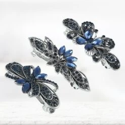 Unique Bargains Women's Hair Barrettes Vintage Shining Rhinestone Flower Butterfly Flower Shapes Barrette Hair Accessories 3Pcs -UNIQUE BARGAIN Shop GUEST 3e7cff95 bb29 4626 a960 6051790b64bd