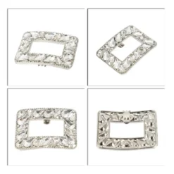 Unique Bargains Women's Square Rhinestone Wedding Shoe Clips Silver Tone 2 Pcs -UNIQUE BARGAIN Shop GUEST 3f038d13 1223 4545 8279 c4ba92c4430d