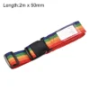 Unique Bargains Adjustable PP Travel Bag Packing Luggage Strap With Buckle Label Multi-Color 1 Pc