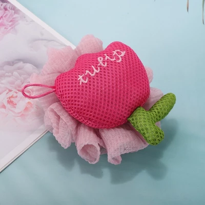 Unique Bargains Cartoon Bath Sponge Rose Red Pink 1 Pc 5 Unique Bargains Cartoon Bath Sponge Rose Red Pink 1 Pc - Image 5