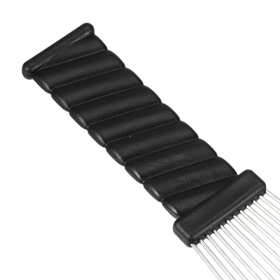 Unique Bargains Women's Metal Hair Pick Afro Comb Hairdressing Styling Tool 9.05"x2.75" Black 2Pcs 5 Unique Bargains Women's Metal Hair Pick Afro Comb Hairdressing Styling Tool 9.05"x2.75" Black 2Pcs - Image 5