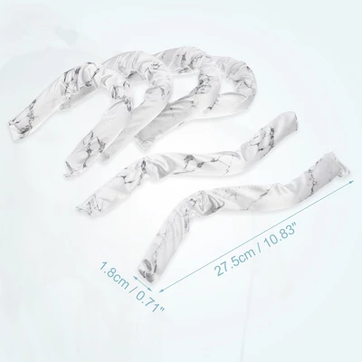 Unique Bargains Heatless Hair Curler White 6 Pcs 1 Unique Bargains Heatless Hair Curler White 6 Pcs