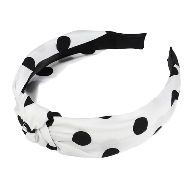 Unique Bargains Women's Polka Dot Knotted Headband 1 Pc 6 Unique Bargains Women's Polka Dot Knotted Headband 1 Pc - Image 6