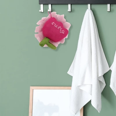 Unique Bargains Cartoon Bath Sponge Rose Red Pink 1 Pc 4 Unique Bargains Cartoon Bath Sponge Rose Red Pink 1 Pc - Image 4