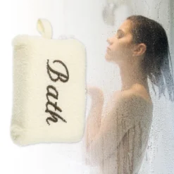 Unique Bargains Shower Sponge 4.72"x3.31"x1.73" 1 Pc