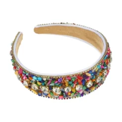 Unique Bargains Women's Bling Assorted Color Crushed Turquoise Rhinestone Headband Wide Edge 4.72"x1.65" 1Pc -UNIQUE BARGAIN Shop GUEST 43b109d3 289a 4b10 8dbf c0aea3270fb2
