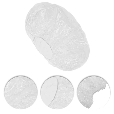 Unique Bargains Women's Durable Shower Cap Clear 1 Pc 2 Unique Bargains Women's Durable Shower Cap Clear 1 Pc - Image 2