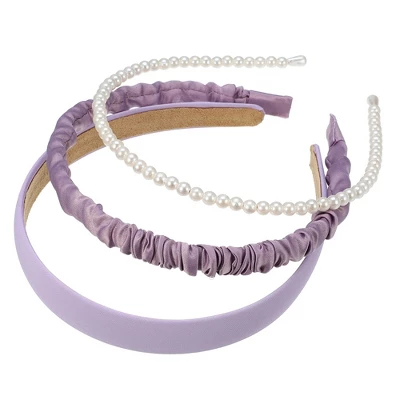 Unique Bargains Women's Fashion Faux Pearl Different Designs Headbands Set 3 Pcs 4 Unique Bargains Women's Fashion Faux Pearl Different Designs Headbands Set 3 Pcs - Image 4