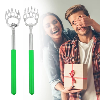 Unique Bargains Extendable Bear Claw Stainless Steel Back Scratcher For Men And Women 1 Unique Bargains Extendable Bear Claw Stainless Steel Back Scratcher For Men And Women