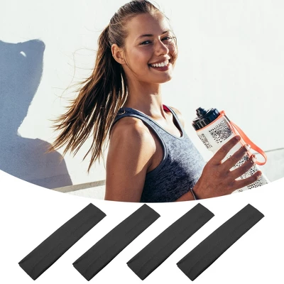 Unique Bargains Stretchy Sweatband Soft Elastic Polyester Yoga Sport Headband Black Pack Of 14 1 Unique Bargains Stretchy Sweatband Soft Elastic Polyester Yoga Sport Headband Black Pack Of 14