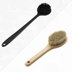Unique Bargains Silicone Body Scrubber Double-Sided Shower Brush Black 1 Pc -UNIQUE BARGAIN Shop GUEST 45474ca9 757b 47a8 8136 23eae12fcbf9