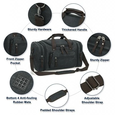 Unique Bargains Expandable Multi-Compartment Duffel Bag For 3-5 Day Trips 3 Unique Bargains Expandable Multi-Compartment Duffel Bag For 3-5 Day Trips - Image 3