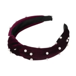Unique Bargains Women's Bling Twisted Faux Pearl Velvet Headband Hairband Accessories 1.2 Inch Wide 1 Pc -UNIQUE BARGAIN Shop GUEST 4647f1be 34e3 4f83 be5f ba141e9e067e