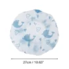 Unique Bargains Print Single Layer Shower Cap 5 Pcs