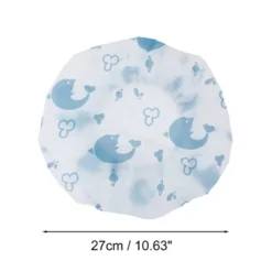 Unique Bargains Print Single Layer Shower Cap 5 Pcs
