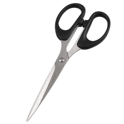 Unique Bargains Black Plastic Coated Grip Straight Blade Craft Sewing Scissors Shear Trimmer 5 Unique Bargains Black Plastic Coated Grip Straight Blade Craft Sewing Scissors Shear Trimmer - Image 5