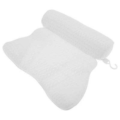 Unique Bargains Cylindrical Style Bath Pillow 15.75"x13.39"x3.35" White 1 Pc 6 Unique Bargains Cylindrical Style Bath Pillow 15.75"x13.39"x3.35" White 1 Pc - Image 6