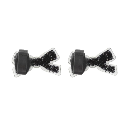Unique Bargains Base X-Shaped Bow Shoelace Charms Black 1 Pair 3 Unique Bargains Base X-Shaped Bow Shoelace Charms Black 1 Pair - Image 3