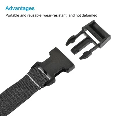 Unique Bargains Travel Packing Accessories Adjustable Buckle Belt Utility Strap 2 Pcs 2 Unique Bargains Travel Packing Accessories Adjustable Buckle Belt Utility Strap 2 Pcs - Image 2