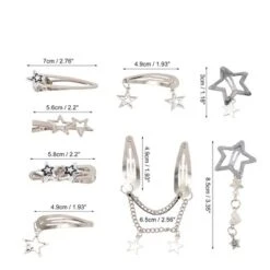 Unique Bargains Women's Stars Hair Clips Silver Tone 10 Pcs -UNIQUE BARGAIN Shop GUEST 49f787cf 62f5 4ea9 9b4e 653698161219