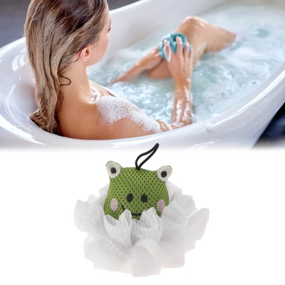 Unique Bargains Cartoon Bath Sponge Green White 1 Pc 1 Unique Bargains Cartoon Bath Sponge Green White 1 Pc