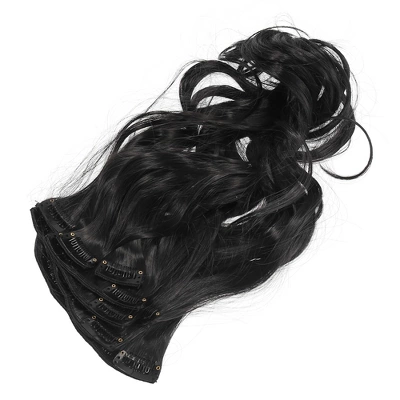 Unique Bargains 4 Clips In Hair Extensions Full Head Synthetic Women Hair Wigs 7 Unique Bargains 4 Clips In Hair Extensions Full Head Synthetic Women Hair Wigs - Image 7