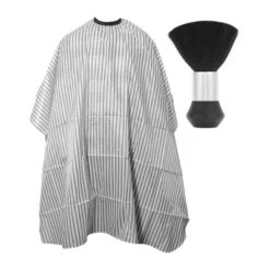 Unique Bargains Fashion Hair Cutting Cape With Brush 62.99"x55.12" Black White 1 Set -UNIQUE BARGAIN Shop GUEST 4d4601e4 94ab 4e35 b7c7 f4ac3b92325f