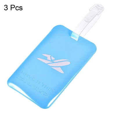 Unique Bargains PVC Durable Lightweight Backpack Travel ID Luggage Tags 3 Pcs 2 Unique Bargains PVC Durable Lightweight Backpack Travel ID Luggage Tags 3 Pcs - Image 2