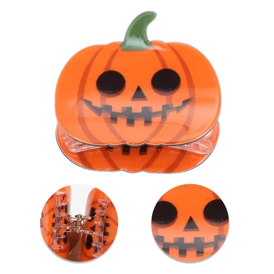 Unique Bargains Halloween Pumpkin-cute Hair Clips 2.36" Length Black Orange 1 Pc 2 Unique Bargains Halloween Pumpkin-cute Hair Clips 2.36" Length Black Orange 1 Pc - Image 2