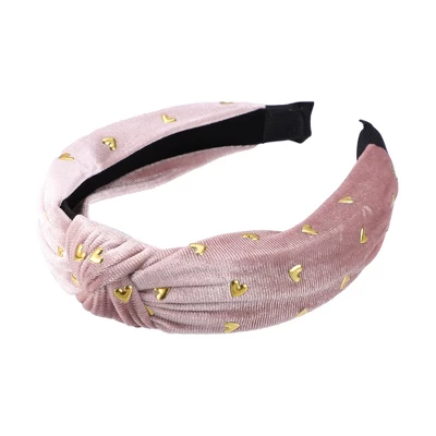 Unique Bargains Women's Velvet Heart Shape Stud Knot Headband 1.18 Inch Wide 1 Pc 7 Unique Bargains Women's Velvet Heart Shape Stud Knot Headband 1.18 Inch Wide 1 Pc - Image 7