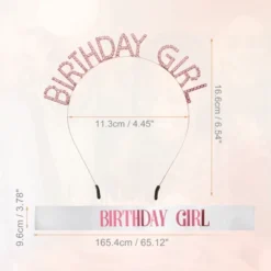 Unique Bargains Birthday Letter Sash Headband Rose Gold Tone Pink -UNIQUE BARGAIN Shop GUEST 4f50bf76 d095 4d1a ad1a 0bd4bfb6352b