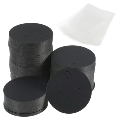Unique Bargains Pre-Cut Hole Hanging Design Jewelry Earring Display Cards 300 Pcs 5 Unique Bargains Pre-Cut Hole Hanging Design Jewelry Earring Display Cards 300 Pcs - Image 5