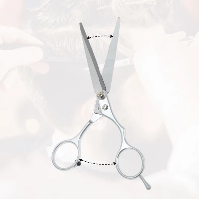 Unique Bargains Durable Hair Cutting Scissors Silver Tone 1 Pc 3 Unique Bargains Durable Hair Cutting Scissors Silver Tone 1 Pc - Image 3