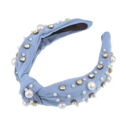 Unique Bargains Women's Knotted Simulated Pearl Rhinestones Headband 1.18" Wide 1Pc -UNIQUE BARGAIN Shop GUEST 507d15c8 949b 462d a0f9 fd5d23dc874c