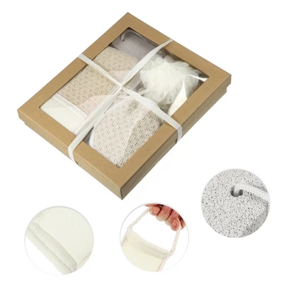 Unique Bargains Shower Bath Brush Set 26.57"x3.54" Beige 1 Set 5 Unique Bargains Shower Bath Brush Set 26.57"x3.54" Beige 1 Set - Image 5