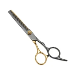 Unique Bargains Tooth Style Hair Cutting Scissors Black Gold Tone 1 Pc -UNIQUE BARGAIN Shop GUEST 51fe3449 3e80 470b a32d bb886ad16357