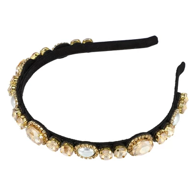 Unique Bargains Women's Bling Rhinestone Flannel Headband 5.51"x0.79" 1Pc 9 Unique Bargains Women's Bling Rhinestone Flannel Headband 5.51"x0.79" 1Pc - Image 9
