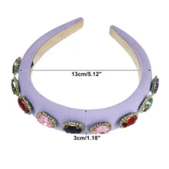 Unique Bargains Women's Bling Sponges Wide Edge Rhinestone Headband 5.12"x1.18" 1Pc -UNIQUE BARGAIN Shop GUEST 52f47034 536d 4ee2 ba27 7377cea1ecaf