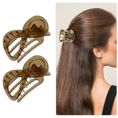 Unique Bargains Women's Plastic Hair Claws 3.39"x1.89"x0.91" 2Pcs 5 Unique Bargains Women's Plastic Hair Claws 3.39"x1.89"x0.91" 2Pcs - Image 5