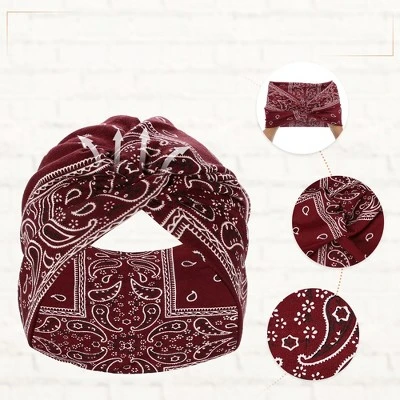 Unique Bargains Women's Yoga Elastic Headbands 7.09" Wide Multicolor 6 Pcs 3 Unique Bargains Women's Yoga Elastic Headbands 7.09" Wide Multicolor 6 Pcs - Image 3