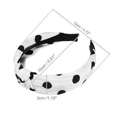 Unique Bargains Women's Polka Dot Knotted Headband 1 Pc 5 Unique Bargains Women's Polka Dot Knotted Headband 1 Pc - Image 5