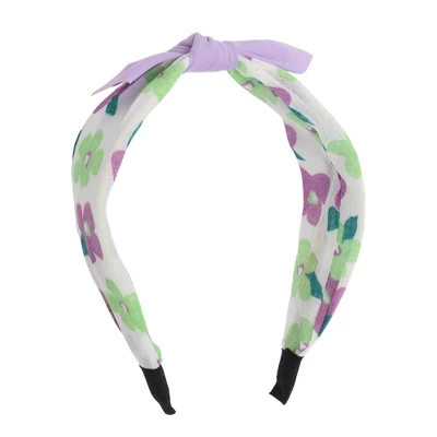 Unique Bargains Girl's Elegant Flower Headbands 6.30"x4.72"x2.05" Purple Green 1 Pc 3 Unique Bargains Girl's Elegant Flower Headbands 6.30"x4.72"x2.05" Purple Green 1 Pc - Image 3