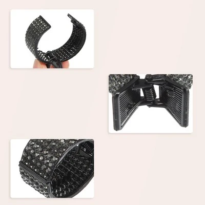 Unique Bargains Women's Metal Rhinestone High Ponytail Hair Clips Multicolored 3 Pcs 4 Unique Bargains Women's Metal Rhinestone High Ponytail Hair Clips Multicolored 3 Pcs - Image 4