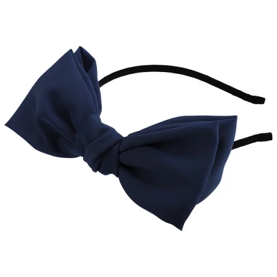 Unique Bargains Women's Fashion Satin Bow Knot Headband 0.31 Inch Wide 1 Pc 9 Unique Bargains Women's Fashion Satin Bow Knot Headband 0.31 Inch Wide 1 Pc - Image 9