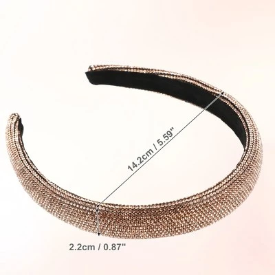 Unique Bargains Women's Simplicity Rhinestone Wide-brimmed Headband 1 Pc 4 Unique Bargains Women's Simplicity Rhinestone Wide-brimmed Headband 1 Pc - Image 4