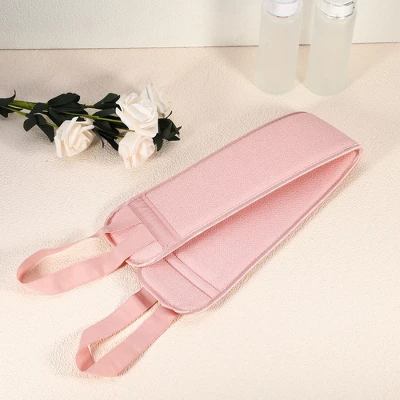 Unique Bargains Exfoliator Body Scrub Towel 23.03"x3.54" Pink 1 Pc 5 Unique Bargains Exfoliator Body Scrub Towel 23.03"x3.54" Pink 1 Pc - Image 5