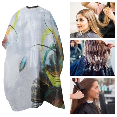 Unique Bargains Retro Hair Cutting Cape 61.02"x53.15" Blue White 1 Pc 4 Unique Bargains Retro Hair Cutting Cape 61.02"x53.15" Blue White 1 Pc - Image 4
