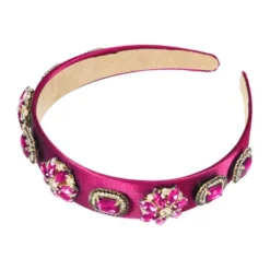 Unique Bargains Women's Bling Vintage Flowers Rhinestone Satin Wide Edge Headband 5.12"x1.18" 1pc -UNIQUE BARGAIN Shop GUEST 58b73292 3295 4882 ae8d 192013350284