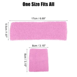 Unique Bargains Stretchy Cotton Blend Sweat Absorbing Sport Headband Wristband Pink 3 Pcs 7 Unique Bargains Stretchy Cotton Blend Sweat Absorbing Sport Headband Wristband Pink 3 Pcs -UNIQUE BARGAIN Shop GUEST 58d228c2 9bbe 477b a194 2bef86032761